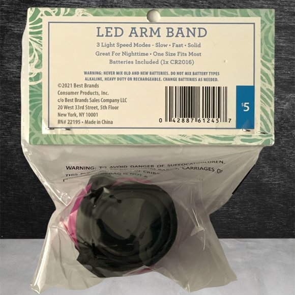 Best Brands 4PC Running SET; Resistance Bands, Hydration Reminder, LED Arm Band - Picture 5 of 7